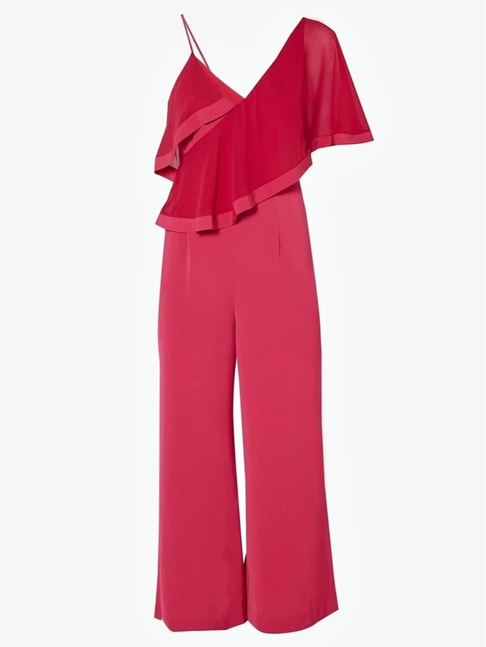NWT Keepsake The Label No Love Asymmetrical Ruffle Jumpsuit Size S
